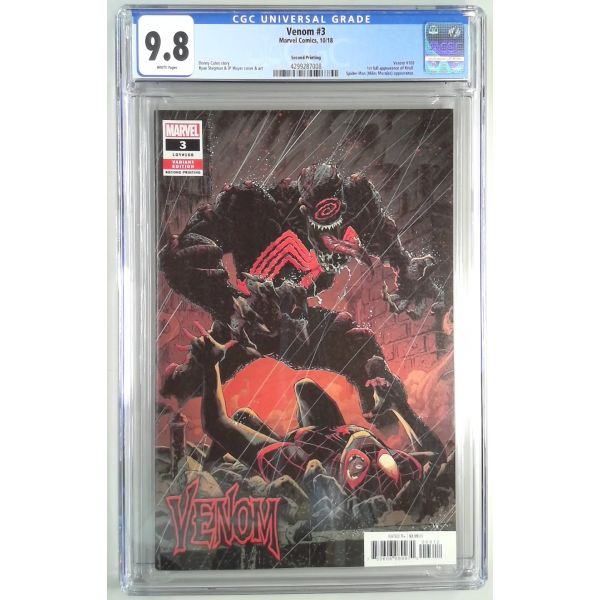 Venom #3 CGC 9 .8 First Appearance of popular Knull