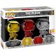 POP DC FLASH 3 PACK JUSTICE LEAGUE 2018 CONVENTION CHROME RED GOLD SILVER