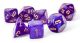 Mega-hedral Royal Purple/gold Luminary 7-Die Set