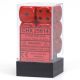 Opaque 16mm d6 Red/black Dice Block™ (12 dice)