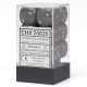 Opaque 16mm d6 Dark Grey/copper Dice Block™ (12 dice)