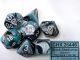 Gemini® Polyhedral Black-Shell/white 7-Die Set