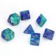 Gemini® Polyhedral Blue-Teal/gold 7-Die Set