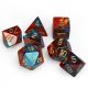 Gemini® Polyhedral Red-Teal with gold 7-Die Set