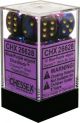 Gemini® 16mm d6 Blue-Purple/gold Dice Block™ (12 dice)