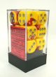 Gemini® 16mm d6 Red-Yellow/silver Dice Block™ (12 dice)