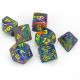 Festive Rio w/ Yellow Polyhedral 7 Dice Set