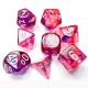 Lab Dice 6 Nebula: Poly Black Light Special/white 7-Die Set