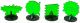 HeroClix Power 3-D Effects: Green Power Barriers (4)