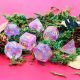 Luminous Violet Storm Glitter with Gold Polyhedral 7 Dice Set