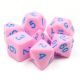 Opaque Creamy Ice Polyhedral 7 Dice Set