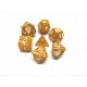 Pearl Gold with White Polyhedral 7 Dice Set