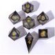 Poly Dice 7-Set Cube Liquid Core Cursed Eclipse