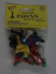 1 inch Standard Game Plastic Pawns Assortment (24)