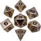 16mm Gold Metal Dice Set (7)