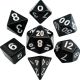 16mm Black Metal Dice Set (7)