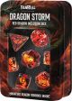 Dragon Storm Inclusion Resin Dice Set: Red Dragon (7)