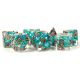 Pearl Resin 16mm Poly Dice Set : Teal /Copper Numbers (7)