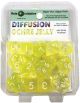 Polyhedral Dice: Diffusion Ochre Jelly with White Numbers - Set of 15