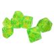 Polyhedral Dice Set (7): Munchkin - Green/Yellow