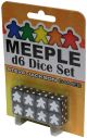 Meeple D6 Dice Set Black