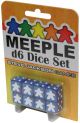 Meeple D6 Dice Set Blue