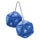 20-Sided d20 Dice Danglers Plush Blue