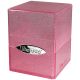 Satin Cube Glitter Pink Deck Box