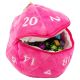 Dice Bag: d20 Hot Pink Plush