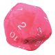 Jumbo D20 Novelty Dice Plush - Hot Pink