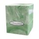 Marble Satin Cube Lime Green/White