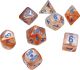 Lab Dice 5 Borealis: Poly Rose Gold/light blue Luminary (7)