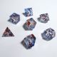 Poly Dice 7-Set Cube Liquid Core Molten Midnight