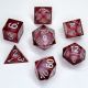 Poly Dice 7-Set Cube Liquid Core Molten Petals