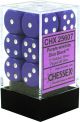 Opaque 16mm d6Purple/White Dice Block™ (12 dice)