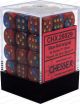 Gemini® 12mm d6 Blue-Red/gold Dice Block™ (36 dice)