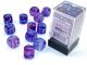 Nebula: 16mm d6 Nocturnal/blue Luminary Dice Block (12 dice)