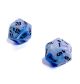 Vortex Ice Blue/black Countup & Countdown d20