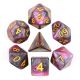 Galaxy Scorpio with Gold Numbers Polyhedral 7 Dice Set