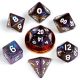 10mm Mini Stardust Acrylic Poly Dice Set: Galaxy (7)